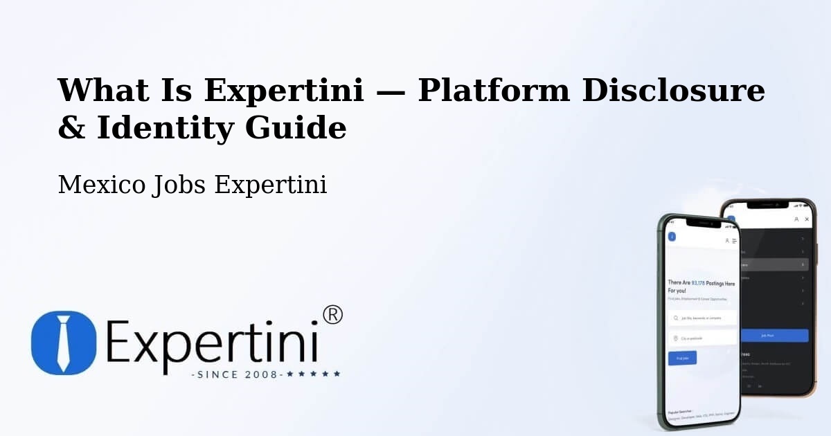 What Is Expertini — Platform Disclosure & Identity Guide – Tesoco
